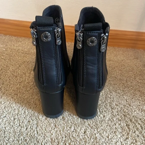 Blowfish Malibu Black Wedge Ankle Boots - Picture 5 of 5